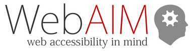 WebAIM: web accessibility in mind (logo)