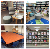several library furniture items purchased for libraries