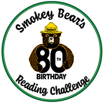 Smokey Bear's 80th Birthday Reading Challenge sticker